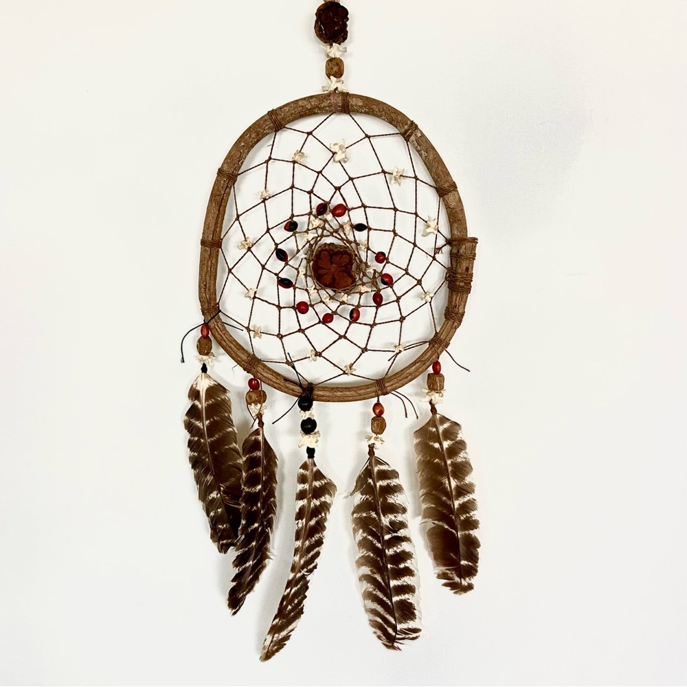 Handmade‎ Unique Peruvian Ayahuasca Root Ceremony Dream Catcher